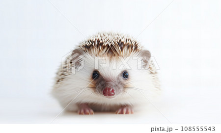 白背景のハリネズミ 108555543