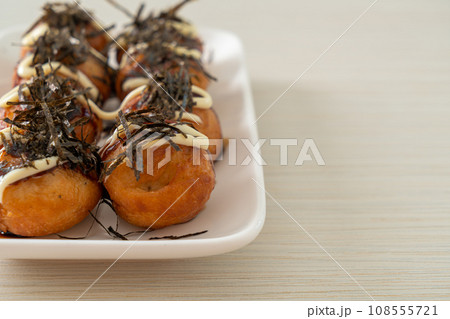 Takoyaki ball dumplings or Octopus balls Takoyaki ball dumplings or Octopus balls 108555721
