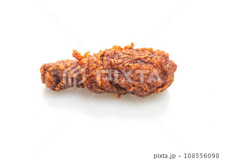 fried chicken with spicy Korean sauce on white background 108556098