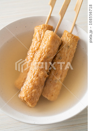 Odeng - Korean fish cake skewer in soup Odeng - Korean fish cake skewer in soup 108556718