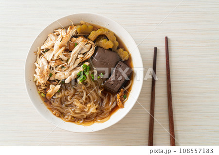 Stewed Chicken Noodle Soup Bowl Stewed Chicken Noodle Soup Bowl 108557183