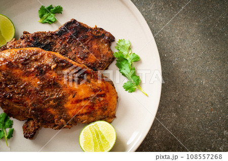 spicy grilled jamaican jerk chicken spicy grilled jamaican jerk chicken 108557268