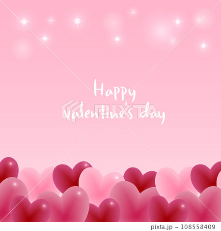 シンプルなかわいいハートのフレーム_9 108558409