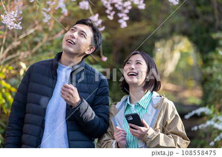 花見するカップル 花見するカップル 108558475
