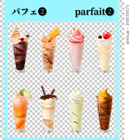 Illustration of a delicious parfait (AI generated image) 108558575