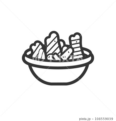 Fish and Chips Icon 108559039