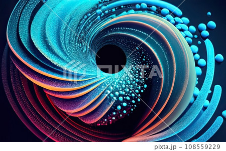 Abstract Waving Particle Technology Background Design 108559229