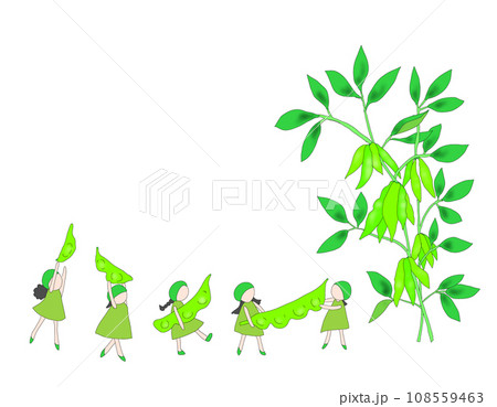 枝豆のかわいいイラスト 108559463