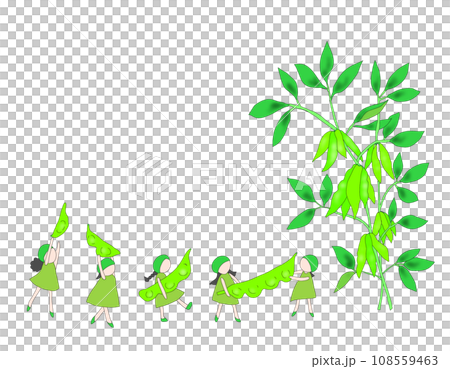 枝豆のかわいいイラスト 108559463
