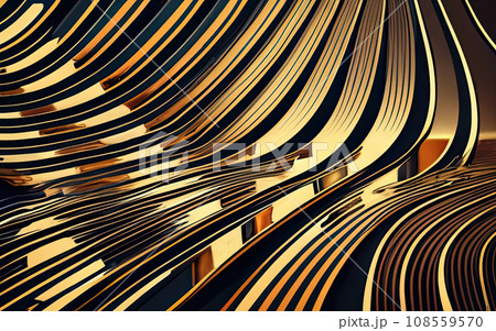Golden lines pattern background  108559570