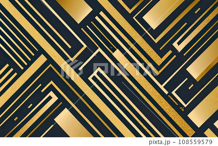 Golden lines pattern background のイラスト素材 [108559579] - PIXTA
