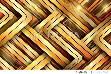 Golden lines pattern background Golden lines pattern background 108559608