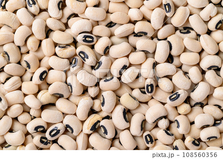 Black eye peas or cowpeas background, Food ingredients 108560356