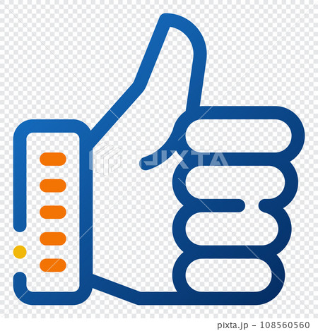 Likes Icon. Digital marketing concept. Outline color icon Likes Icon. Digital marketing concept. Outline color icon 108560560