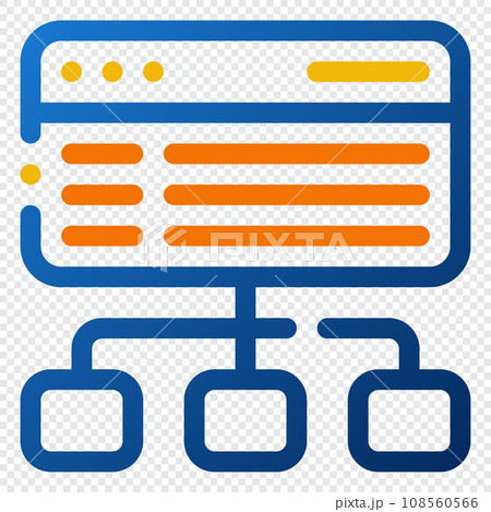 Sitemap Icon. Digital marketing concept. Outline color icon Sitemap Icon. Digital marketing concept. Outline color icon 108560566