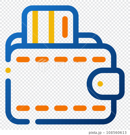 Wallet Icon. Digital marketing concept. Outline color icon 108560613