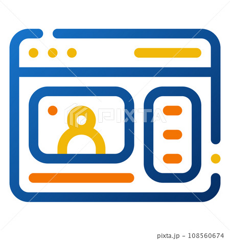 Live Streaming Icon. Digital marketing concept. Outline color icon 108560674