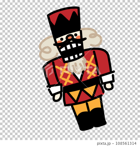 Cute nutcracker vector illustration icon 108561314