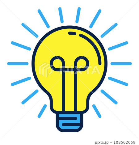 Bulb vector Light concept colored icon or logo element Bulb vector Light concept colored icon or logo element 108562059