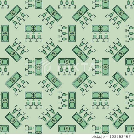 People and Money Banknote vector Bribery colored seamless pattern People and Money Banknote vector Bribery colored seamless pattern 108562467