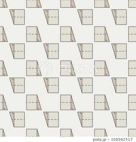 Geometrical Figure colored seamless pattern. Geometry Trapezoid vector background 108562517