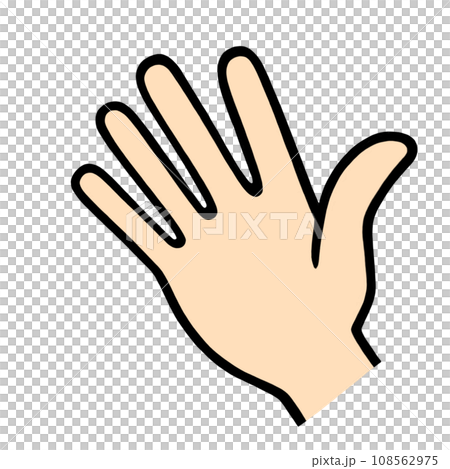 Real touch palm 108562975