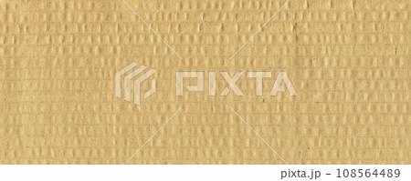 Brown and beige colored corrugated cardboard detail 108564489