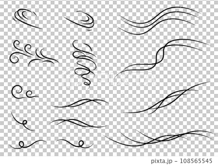 風の流れセット 黒 風の流れセット 黒 108565545