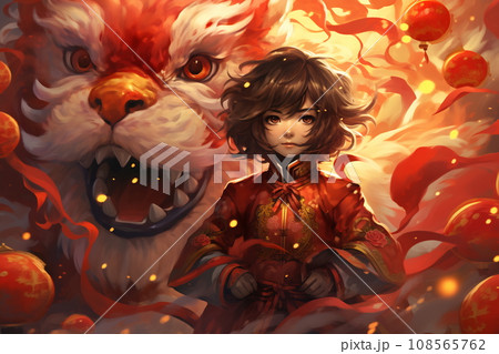 Chinese New Year. Chinese Dragon symbol of 2024 108565762