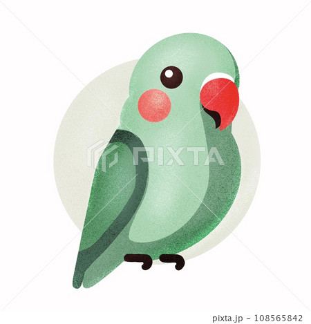 かわいい小鳥のフラットデザインイラスト 108565842