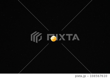 【月素材】月食【長野県】 108567610