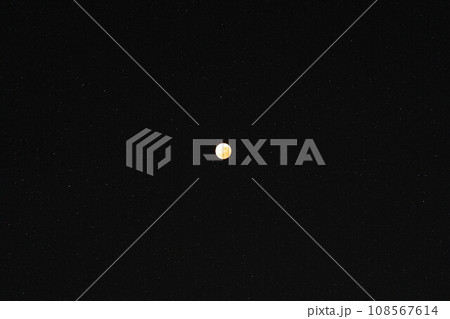 【月素材】月食【長野県】 108567614