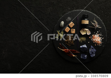 Magic, occult, esoteric, divination and wicca concept, space for text 108570809