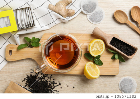 Concept of cold season drink or hot drink - tea Concept of cold season drink or hot drink - tea 108571382