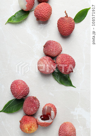 Lychee, concept of fresh and ripe exotic food 108571917