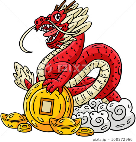 Year of the Dragon Cloud and Coin Base Clipart Year of the Dragon Cloud and Coin Base Clipart 108572966