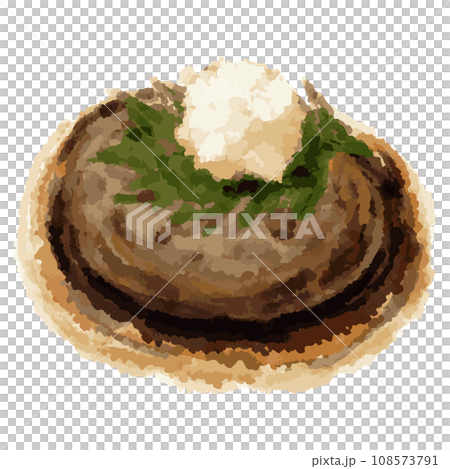 Japanese style hamburger steak illustration material vector Japanese style hamburger steak illustration material vector 108573791