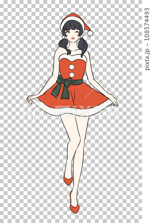 サンタの衣装を着た女の子 108574493