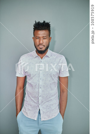 Studio shot of intelligent male manager indoor Studio shot of intelligent male manager indoor 108575919