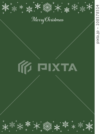 雪の結晶で作られたキラキラ輝くクリスマスオーナメント 108578514