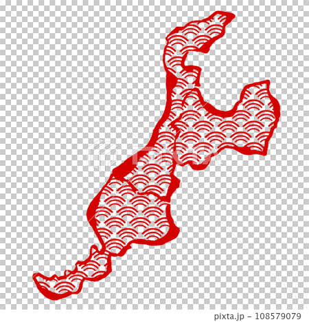 紅色北陸插畫 紅色北陸插畫 108579079