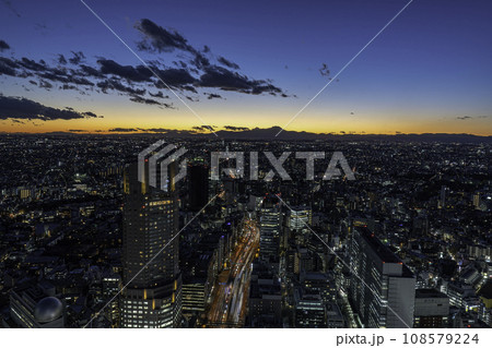 渋谷SKYから眺める夕景 渋谷SKYから眺める夕景 108579224