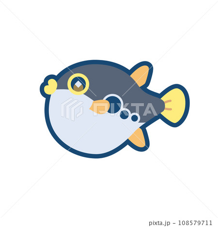 かわいいトラフグのイラスト かわいいトラフグのイラスト 108579711