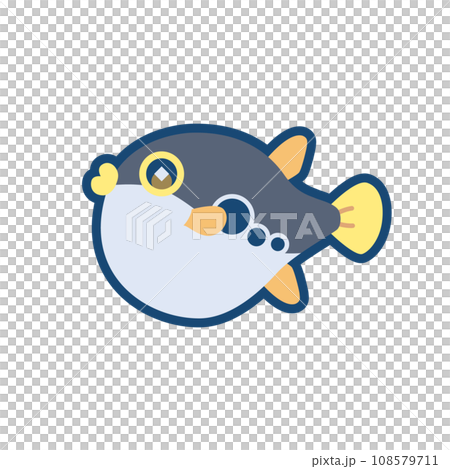 かわいいトラフグのイラスト かわいいトラフグのイラスト 108579711
