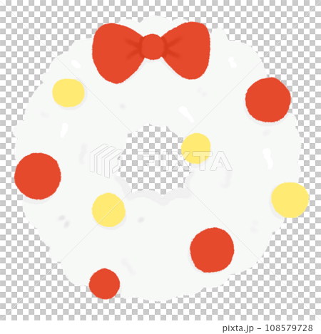 Cute White Christmas wreath Doodle element, Festival signs and symbols, Hand drawn in doodle style Cute White Christmas wreath Doodle element, Festival signs and symbols, Hand drawn in doodle style 108579728