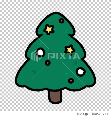 Cute Christmas tree Doodle element, Festival signs and symbols, Hand drawn in doodle style Cute Christmas tree Doodle element, Festival signs and symbols, Hand drawn in doodle style 108579754