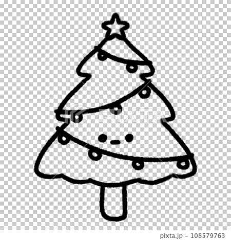 Cute Christmas tree Doodle element, Festival signs and symbols, Hand drawn in doodle style Cute Christmas tree Doodle element, Festival signs and symbols, Hand drawn in doodle style 108579763