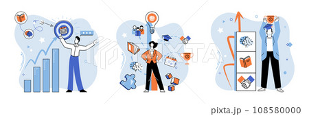 Personal growth. Vector illustration. Development oneself requires consistent effort and dedication Discovering oneself leads to personal growth and finding ones purpose The personal growth concept Personal growth. Vector illustration. Development oneself requires consistent effort and dedication Discovering oneself leads to personal growth and finding ones purpose The personal growth concept 108580000
