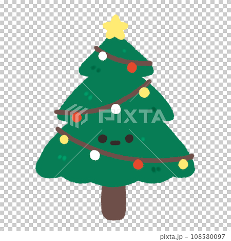 Cute Christmas tree Doodle element, Festival signs and symbols, Hand drawn in doodle style Cute Christmas tree Doodle element, Festival signs and symbols, Hand drawn in doodle style 108580097