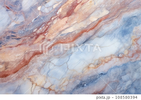 Pastel Marble texture blue red yellow with gold veins. Natural pattern of marble. Surface of stone, granite. Stylish design. Abstract backdrop with copy space. Ceramic tiles, interior, tile wallpaper. Pastel Marble texture blue red yellow with gold veins. Natural pattern of marble. Surface of stone, granite. Stylish design. Abstract backdrop with copy space. Ceramic tiles, interior, tile wallpaper. 108580394